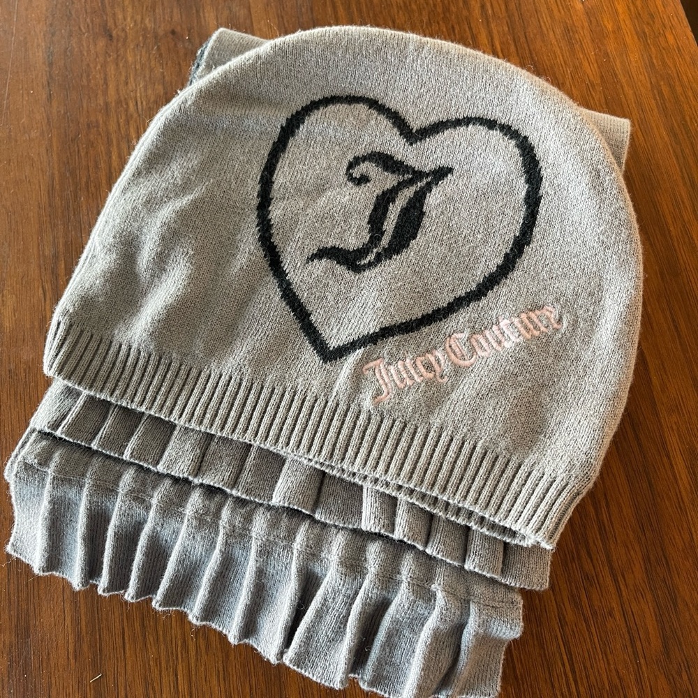 Juicy Couture beanie and matching scarf.